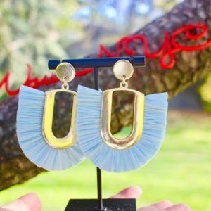 Anthropologie Ellie Blue affia Dangle earrings
